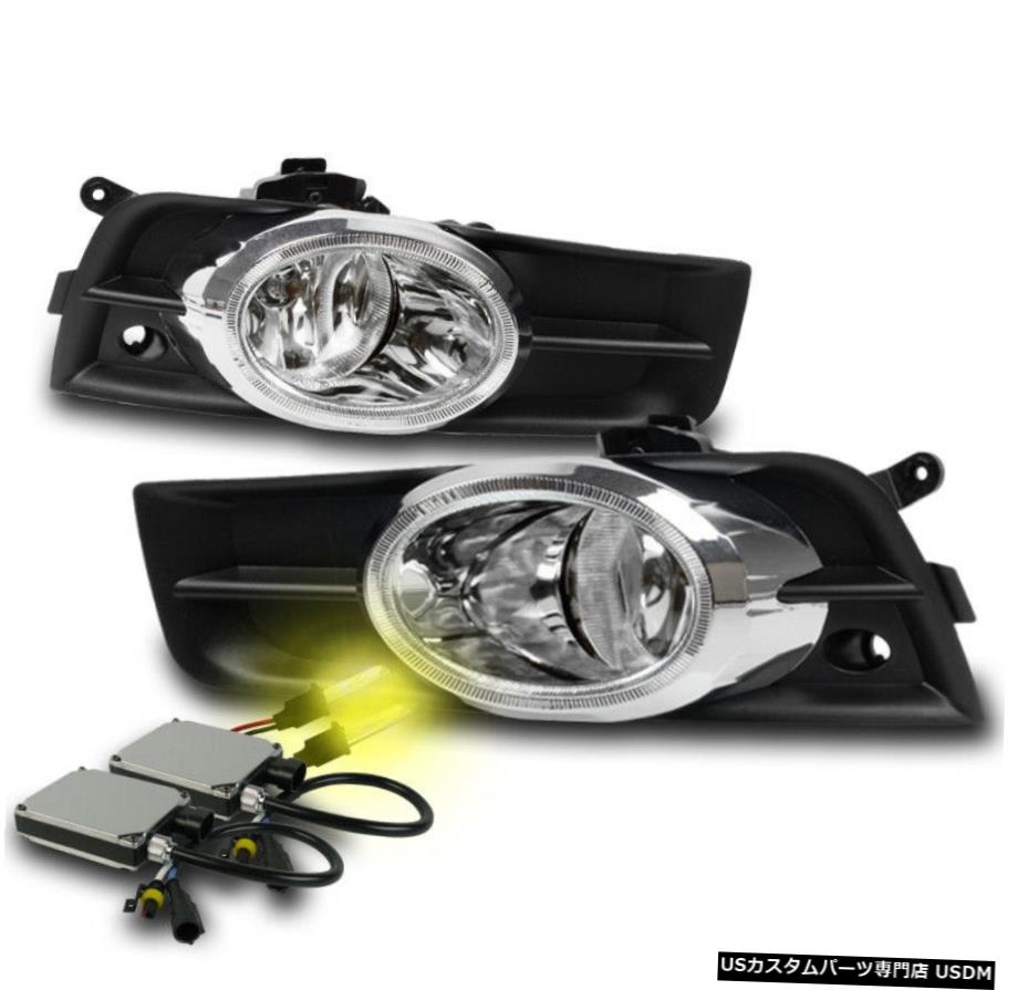 2009-2014 CHEVYクルーズCLEAR BUMPER FOG LIGHT +スイッチ+ CHROME / BLACK BEZEL + 3000K HID 2009-2014 CHEVY CRUZE CLEAR BUMPER FOG LIGHT+SWITCH+CHROME/BLACK BEZEL+3000K HID 【並行輸入品】