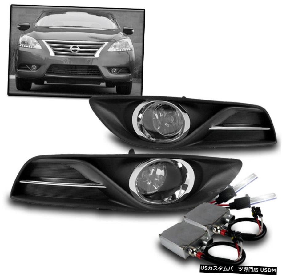 2013 2014 SENTRA FE-S FE-SV S SL SV FOR CHROME BUMPER FOG LIGHTS LAMP + 50W 6K HID CHROME BUMPER FOG LIGHTS LAMP+50W 6K HID FOR 2013 2014 SENTRA FE-S FE-SV S SL SV 【並行輸入品】