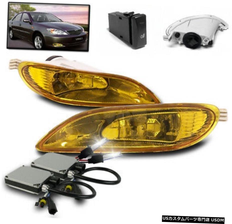 05から08カローラ/ 02-04トヨタカムリ/ SOLARA YELLOW BUMPER FOG LIGHT +ハーネスW / 6K HID 05-08 COROLLA/02-04 TOYOTA CAMRY/SOLARA YELLOW BUMPER FOG LIGHT+HARNESS W/6K HID 【並行輸入品】