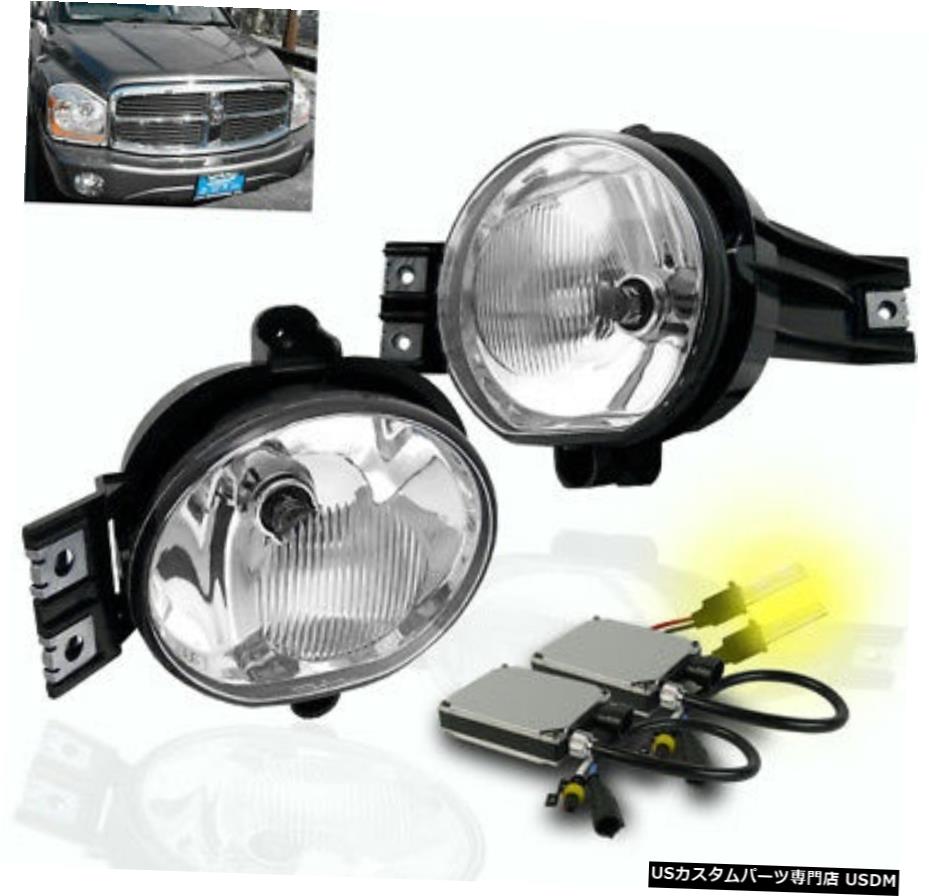 DODGE 2002-08 RAM / 2004-06 DURANGO BUMPER DRIVING CHROME FOG LIGHT LAMP + 3000K HID DODGE 2002-08 RAM/2004-06 DURANGO BUMPER DRIVING CHROME FOG LIGHT LAMP+3000K HID 【並行輸入品】