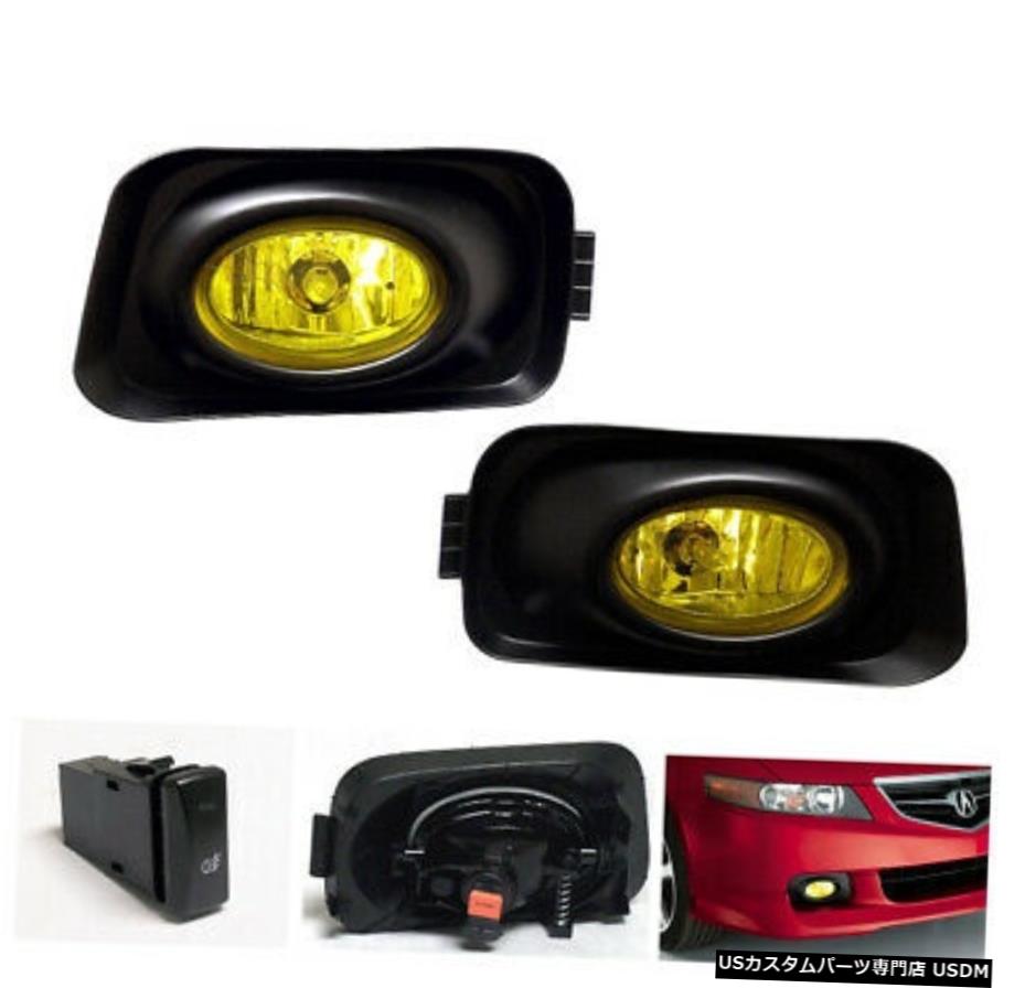 2004-2005 ACURA TSXセダンYELLOW FRONT BUMPER LOWER FOGは、LAMP NEW PAIRをライトの FOR 2004-2005 ACURA TSX SEDAN YELLOW FRONT LOWER BUMPER FOG LIGHTS LAMP NEW PAIR 【並行輸入品】 34,249円