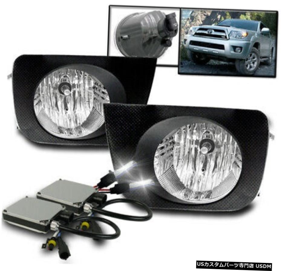 2006 2007 2008 2009トヨタ・ハイラックスサーフFRONT BUMPER CHROMEフォグランプ+ HARNESS + 8K HID 2006 2007 2008 2009 TOYOTA 4RUNNER FRONT BUMPER CHROME FOG LIGHTS+HARNESS+8K HID 【並行輸入品】