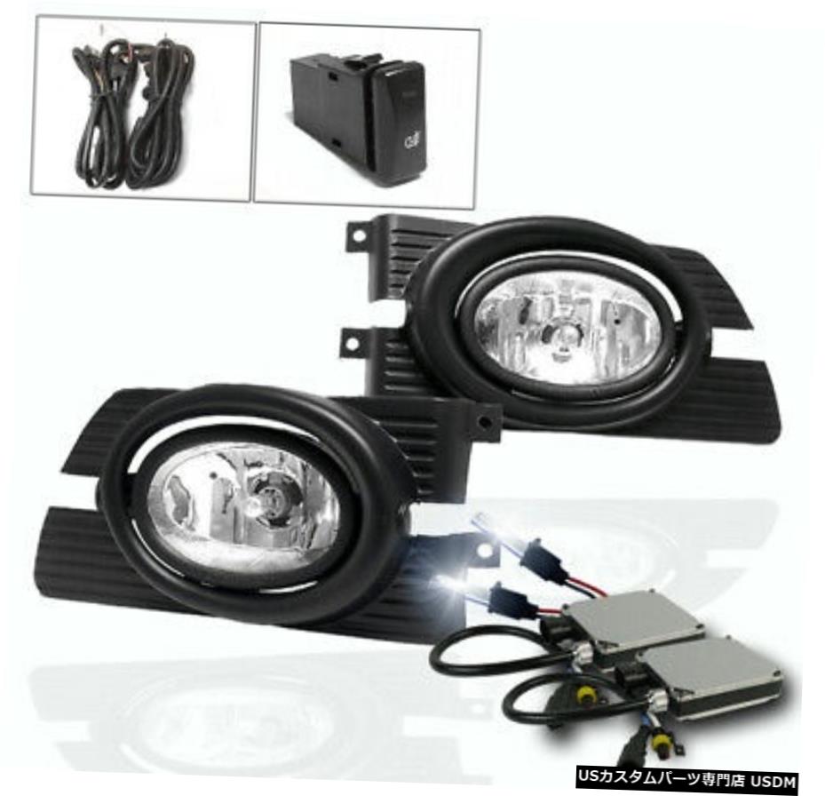 2001 FOR 2002ホンダアコード4DR CHROMEフロントバンパーフォグランプ+ HARNESS + 8000K HID FOR 2001 2002 HONDA ACCORD 4DR CHROME FRONT BUMPER FOG LIGHTS+HARNESS+8000K HID 【並行輸入品】