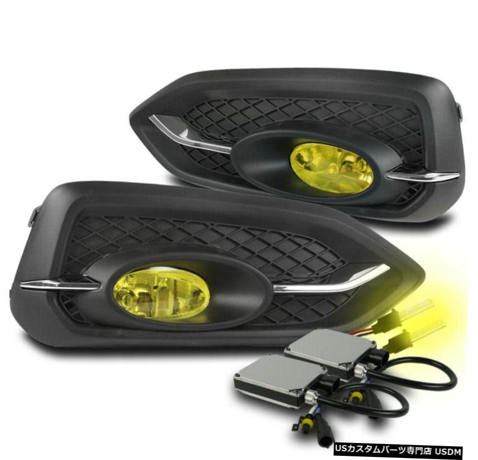 2014-2015 HONDA CIVIC COUPE 2DR YELLOW DRIVING FOG LIGHTS LAMPS W / 3000K HID FOR FOR 2014-2015 HONDA CIVIC COUPE 2DR YELLOW DRIVING FOG LIGHTS LAMPS W/3000K HID 【並行輸入品】