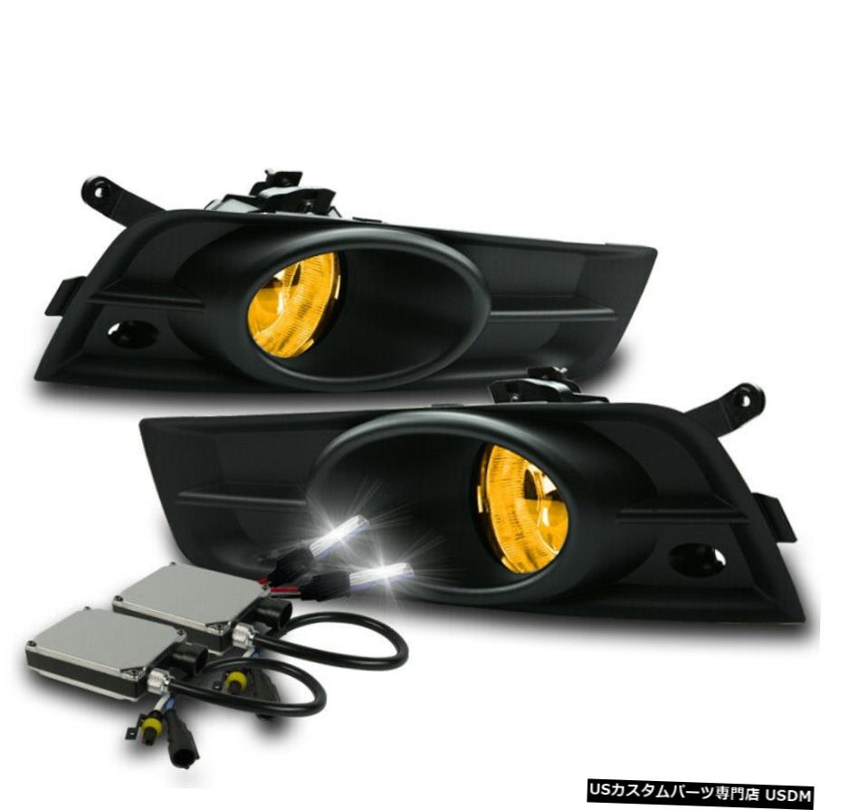 2009-2014 CHEVYクルーズYELLOW BUMPER FOG LIGHTS LAMP + BLACK BEZEL +スイッチ+ 6000K HID 2009-2014 CHEVY CRUZE YELLOW BUMPER FOG LIGHTS LAMP+BLACK BEZEL+SWITCH+6000K HID 【並行輸入品】