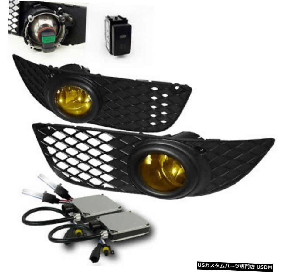 2008-2014三菱ランサーYELLOW BUMPER DRIVING FOG LIGHTS LAMP SET + 6K HIDキット 2008-2014 MITSUBISHI LANCER YELLOW BUMPER DRIVING FOG LIGHTS LAMP SET+6K HID KIT 【並行輸入品】