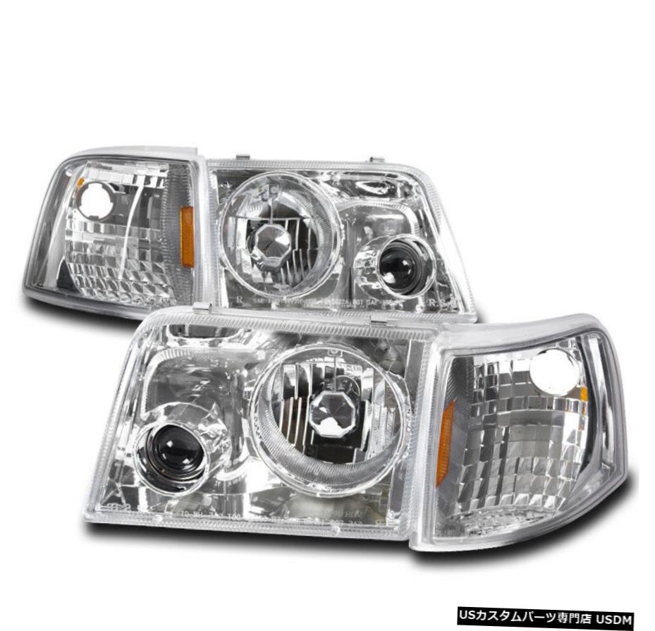 1993-1997 FORD RANGER TRUCK CHROME HEAD LIGHT +プロジェクターフォグランプW / CORNER SIGNAL 1993-1997 FORD RANGER TRUCK CHROME HEAD LIGHT+PROJECTOR FOG LAMP W/CORNER SIGNAL 【並行輸入品】 40,469円