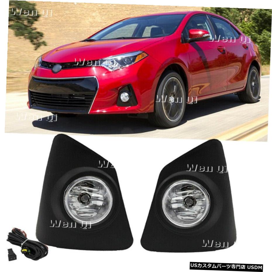 2014-2016トヨタカローラSフロントバンパーフォグランプドライビングランプ/ wスイッチを取り付け Fit 2014-2016 Toyota Corolla S Front Bumper Fog Lights Driving Lamps w/Switch 【並行輸入品】