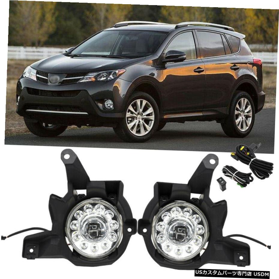 2013-2015トヨタRAV4 LEDフロントバンパードライビングフォグライト/ランプ+スイッチの For 2013-2015 Toyota RAV4 LED Front Bumper Driving Fog Light/Lamp+Switch 【並行輸入品】 36,322円