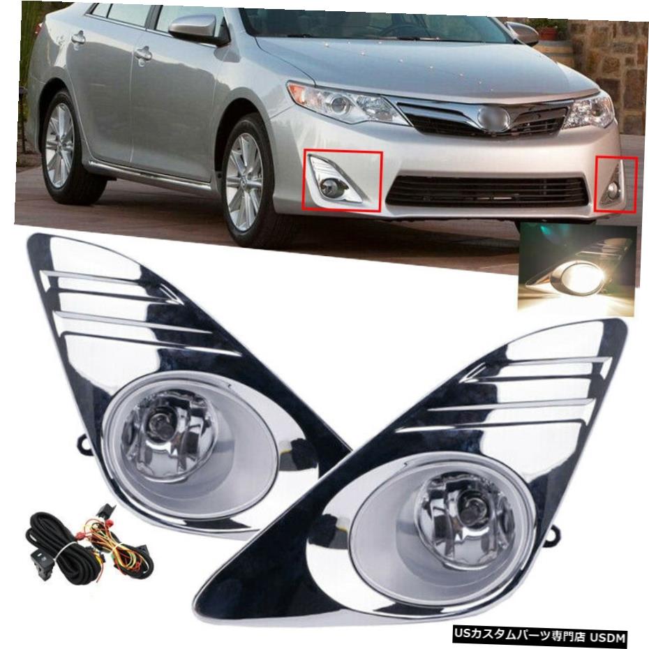 フィット2012-2014トヨタカムリクリアフォグランプクロームフォグランプカバー+配線 Fit 2012-2014 Toyota Camry Clear Fog Lights Chrome Fog Lamps Cover +Wiring 【並行輸入品】 32,175円