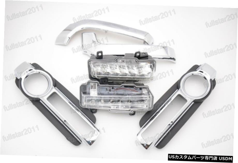 三菱パジェロ2015-2016のための明確な霧光フロントランプ+クロームベゼルキット Clear Fog light Front Lamps+Chrome Bezels Kits For Mitsubishi Pajero 2015-2016 【並行輸入品】