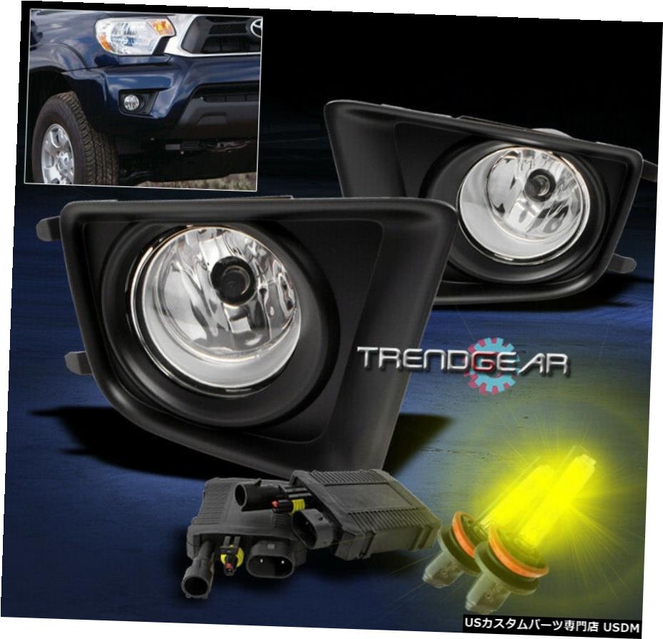 12-15 TOYOTA TACOMA BUMPER DRIVING CHROME FOG LIGHT W / 3000K HID + COVER +スイッチの FOR 12-15 TOYOTA TACOMA BUMPER DRIVING CHROME FOG LIGHT W/3000K HID+COVER+SWITCH 【並行輸入品】