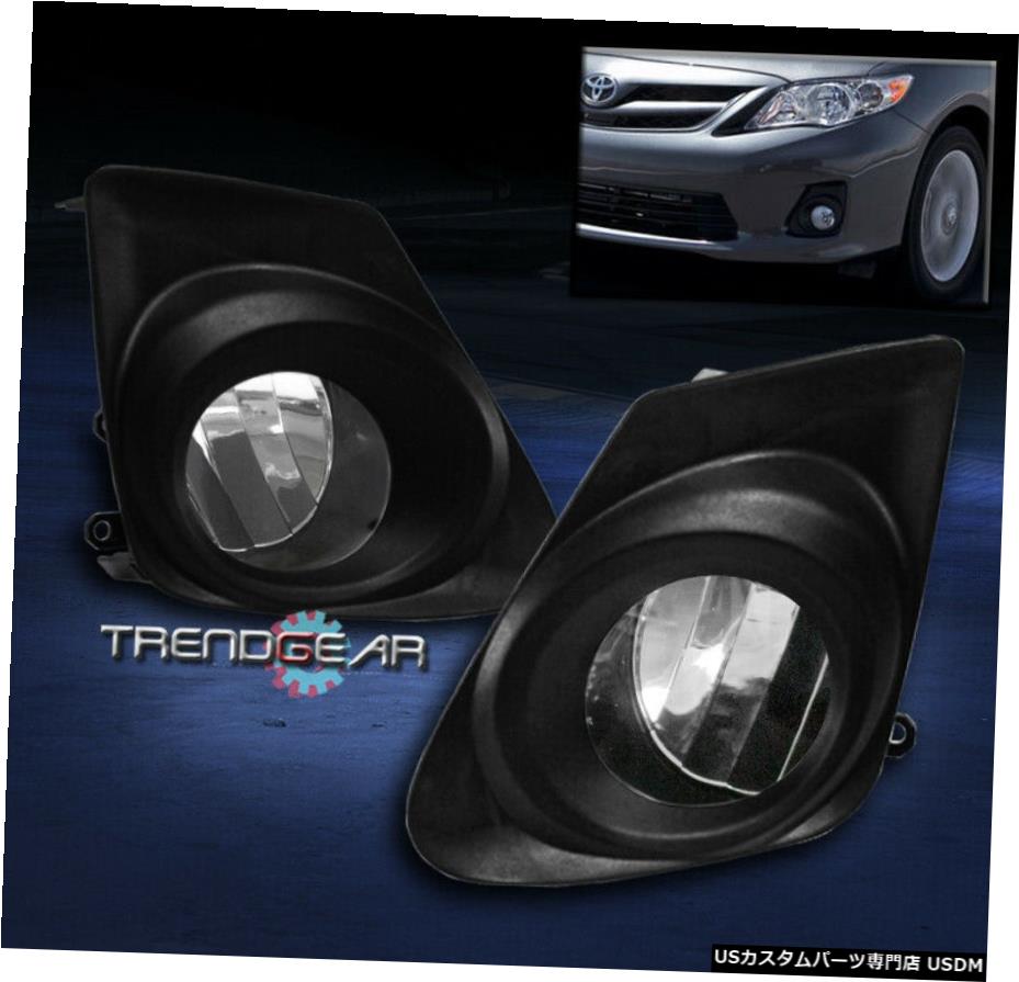 11-13トヨタカローラLEFT + RIGHT FOR BUMPER FOG LIGHT LAMP CHROME + LED電球+ BEZEL BUMPER FOG LIGHT LAMP CHROME +LED BULB+BEZEL FOR 11-13 TOYOTA COROLLA LEFT+RIGHT 【並行輸入品】