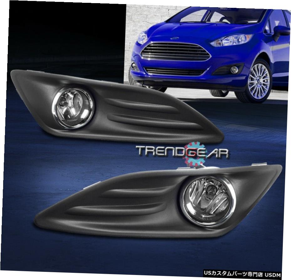 2014-2018 FORD FIESTA BUMPER DRIVING FOG LIGHT LAMP CHROME W / BULB + COVER + HARNESS 2014-2018 FORD FIESTA BUMPER DRIVING FOG LIGHT LAMP CHROME W/BULB+COVER+HARNESS 【並行輸入品】