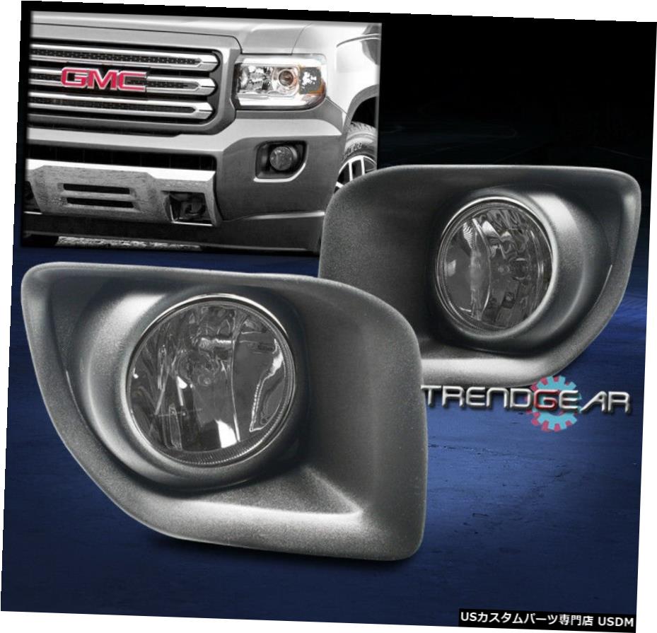 2015-2017 GMC CANYON TRUCKフロントバンパーフォグランプのランプは、W /ワイヤーハーネスSMOKE 2015-2017 GMC CANYON TRUCK FRONT BUMPER FOG LIGHTS LAMPS SMOKE W/WIRING HARNESS 【並行輸入品】