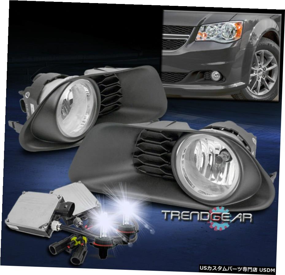 2011-2016 DODGE GRAND CARAVAN BUMPER FOG LIGHT LAMP CHROME W / 8K XENON HID +スイッチ 2011-2016 DODGE GRAND CARAVAN BUMPER FOG LIGHT LAMP CHROME W/8K XENON HID+SWITCH 【並行輸入品】
