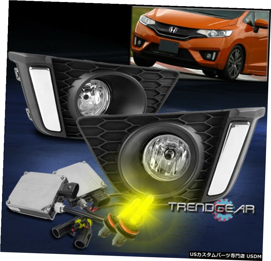 2015-2017 HONDA FIT JAZZ BUMPER DRIVING FOG LIGHTS LAMPS CHROME W / 3K HID + HARNESS 2015-2017 HONDA FIT JAZZ BUMPER DRIVING FOG LIGHTS LAMPS CHROME W/3K HID+HARNESS 【並行輸入品】