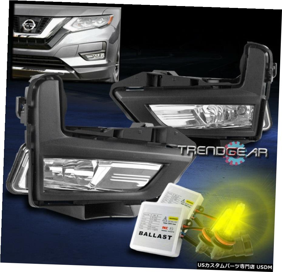 2017-2018 ROGUE FOR + SWITCH BUMPER FOG LIGHTS LAMP ASSEMBLIES CHROME W / 3K HIDキット BUMPER FOG LIGHTS LAMP ASSEMBLIES CHROME W/3K HID KIT+SWITCH FOR 2017-2018 ROGUE 【並行輸入品】