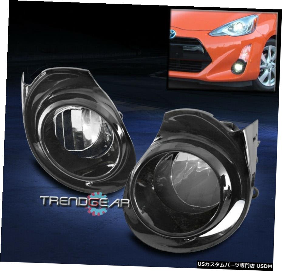 15-17トヨタ・アクアFORバンパーLED駆動FOGライトランプCHROME W / BEZEL +スイッチ BUMPER DRIVING LED FOG LIGHT LAMP CHROME W/BEZEL+SWITCH FOR 15-17 TOYOTA PRIUS C 【並行輸入品】
