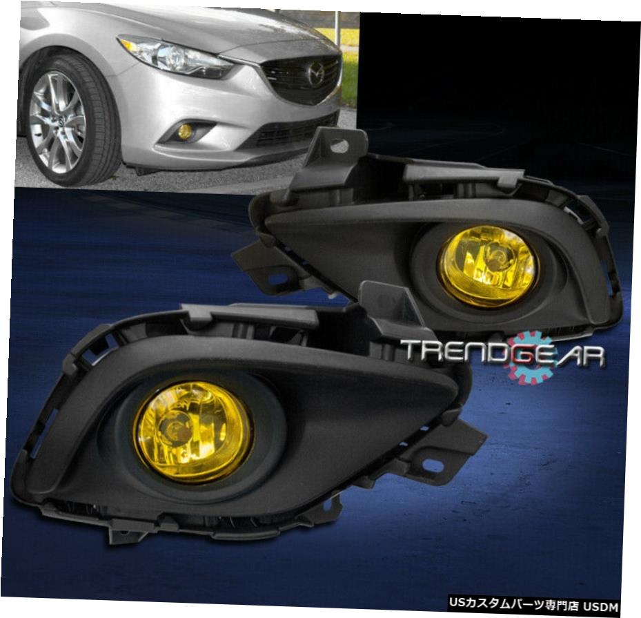 14-15マツダ6 SEDAN 4DRバンパーDRIVINGフォグランプLAMPS YELLOW W /ワイヤーハーネス 14-15 MAZDA 6 SEDAN 4DR BUMPER DRIVING FOG LIGHTS LAMPS YELLOW W/WIRING HARNESS 【並行輸入品】