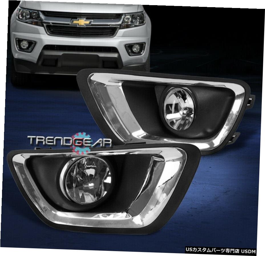 2015-2017 CHEVY COLORADO TRUCK FRONT BUMPER DRIVING FOG LIGHT LAMP CHROME W / BULB 2015-2017 CHEVY COLORADO TRUCK FRONT BUMPER DRIVING FOG LIGHT LAMP CHROME W/BULB 【並行輸入品】