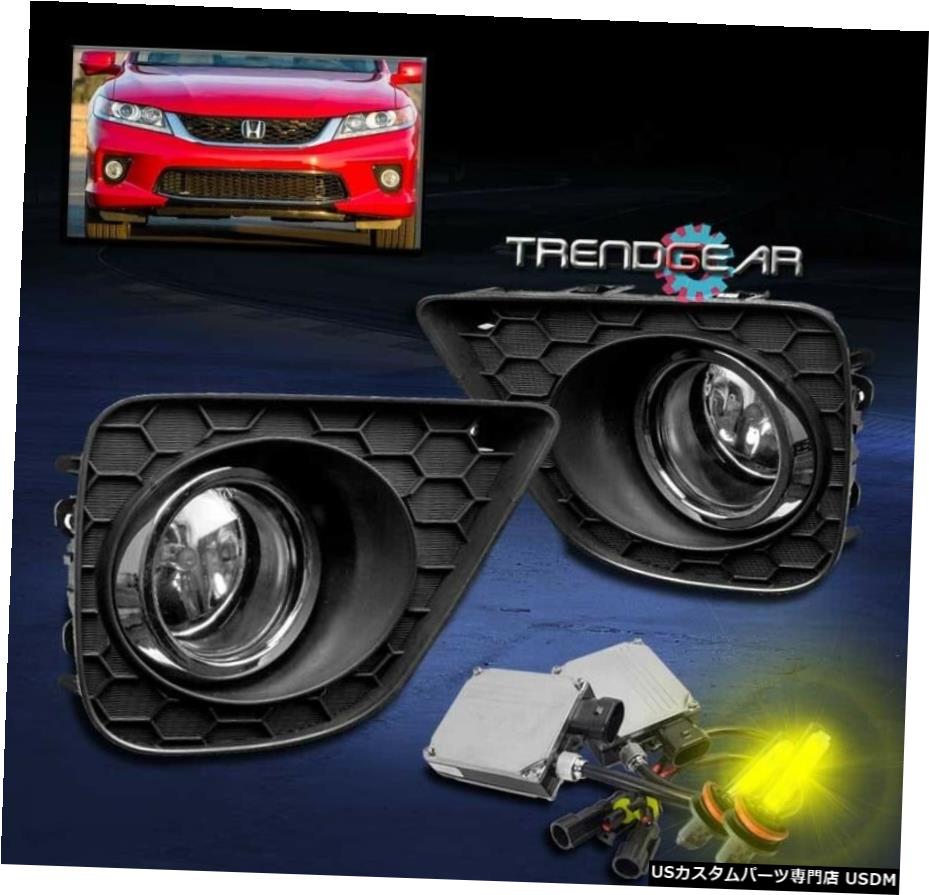13-15 HONDA ACCORD COUPE 2DR BUMPER FOG LIGHT CHROME W / 3K HIDキット+スイッチ用 FOR 13-15 HONDA ACCORD COUPE 2DR BUMPER FOG LIGHT CHROME W/3K HID KIT+SWITCH 【並行輸入品】
