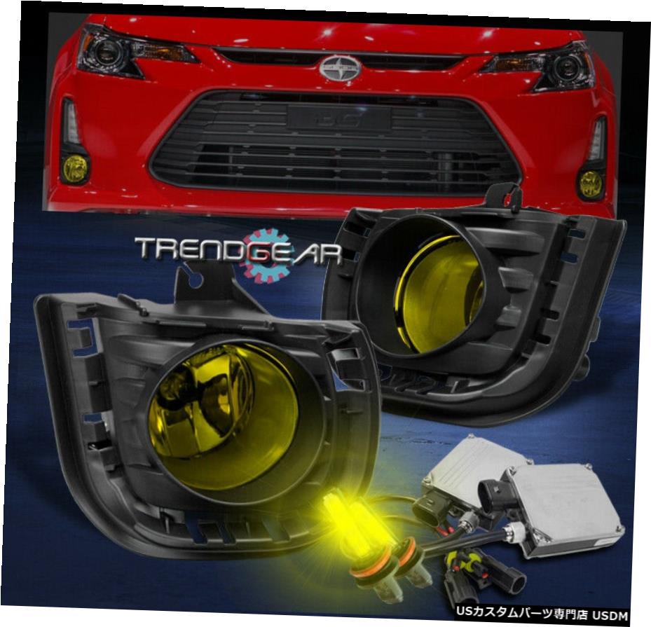 14-16 SCION TC FRONT BUMPER DRIVING FOG LIGHTS LAMP YELLOW W / 3K XENON HID +スイッチ 14-16 SCION TC FRONT BUMPER DRIVING FOG LIGHTS LAMP YELLOW W/3K XENON HID+SWITCH 【並行輸入品】