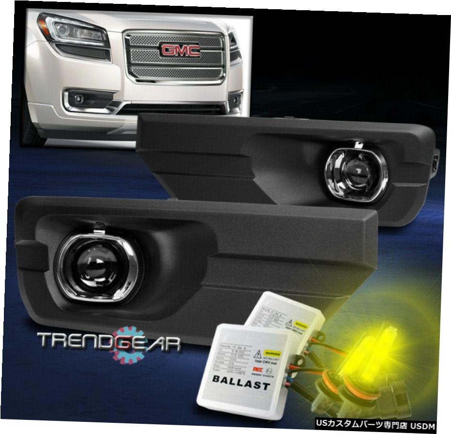 13-16 FOR GMC ACADIA BUMPER DRIVINGプロジェクターフォグランプLAMP W / 3K HID KIT + BEZEL FOR 13-16 GMC ACADIA BUMPER DRIVING PROJECTOR FOG LIGHTS LAMP W/3K HID KIT+BEZEL 【並行輸入品】