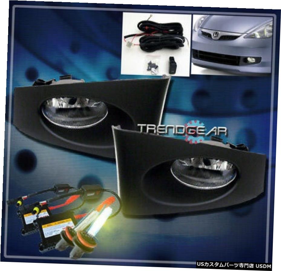 06 07 08 HONDA FIT JAZZハッチバック4DR JDM BUMPERフォグランプ+ OEMスイッチ+ 3000K HID 06 07 08 HONDA FIT JAZZ HATCHBACK 4DR JDM BUMPER FOG LIGHTS+OEM SWITCH+3000K HID 【並行輸入品】