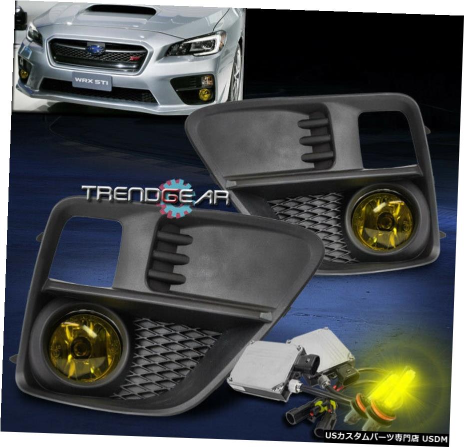 15-17 SUBARU WRX STI BUMPER DRIVING FOG LIGHTS LAMPS YELLOW W / 3K HID +ハーネス用 FOR 15-17 SUBARU WRX STI BUMPER DRIVING FOG LIGHTS LAMPS YELLOW W/3K HID+HARNESS 【並行輸入品】