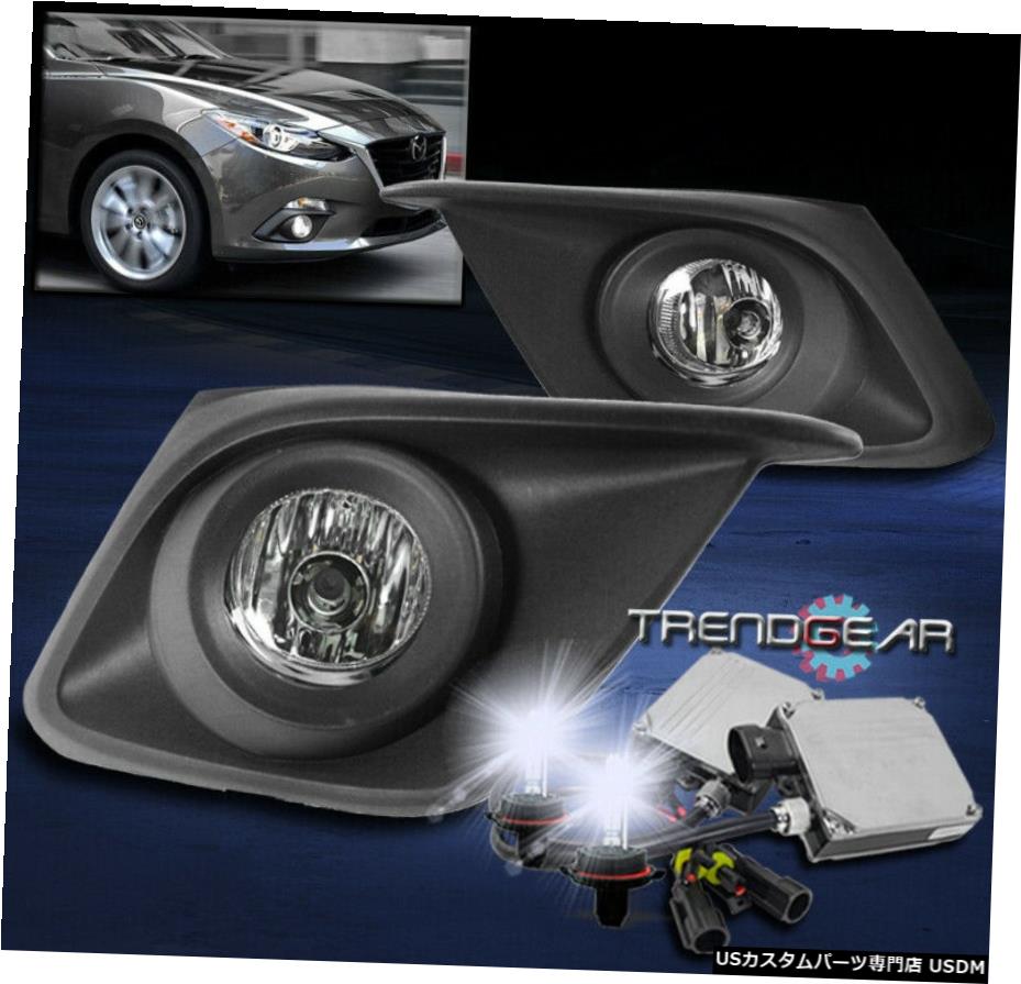 14-16マツダ3アクセラ4 / 5DRバンパーDRIVINGフォグランプLAMP CHROME W / 8K HID +ハーネス 14-16 MAZDA 3 AXELA 4/5DR BUMPER DRIVING FOG LIGHTS LAMP CHROME W/8K HID+HARNESS 【並行輸入品】