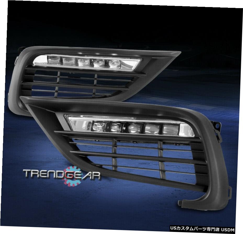 W /ベゼル+ハーネスL + R 2019年から2021年ホンダ・インサイトバンパーLEDフォグライトランプChromeの For 2019-2021 Honda Insight Bumper LED Fog Light Lamp Chrome w/Bezel+Harness L+R 【並行輸入品】