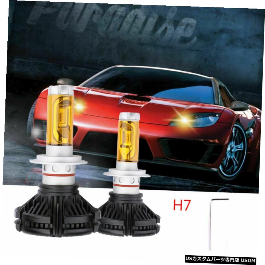 新しい1セットH7 LEDオートヘッドライトの球根フロントフォグランプキット12V25W 3000LM 2700K米国 New 1Set H7 LED Auto Headlight Bulbs Front Fog Light Kit 12V25W 3000LM 2700K US 【並行輸入品】