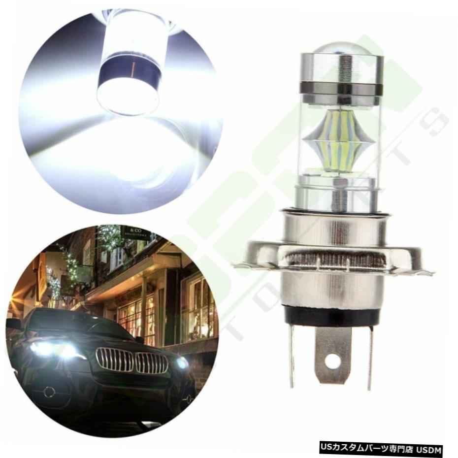 1×H4キセノンドライビング電球HB2クリーLED 60W 12 SMDハイパワー6000Kフォグランプ 1x H4 Xenon Driving Bulb HB2 Cree LED 60W 12 SMD High Power 6000K Fog Light 【並行輸入品】