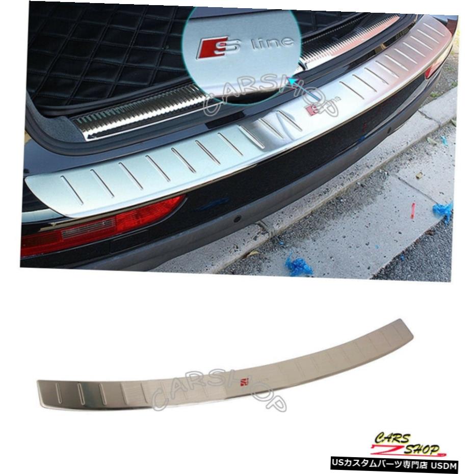 エアロパーツ S.SteelリアバンパートランクプロテクターシルプレートカバーガードアウディのQ5のSQ5 8月17日 S.Steel Rear Bumper Trunk Protector Sill Plate Cover Guard For AUDI Q5 SQ5 08-17 【並行輸入品】