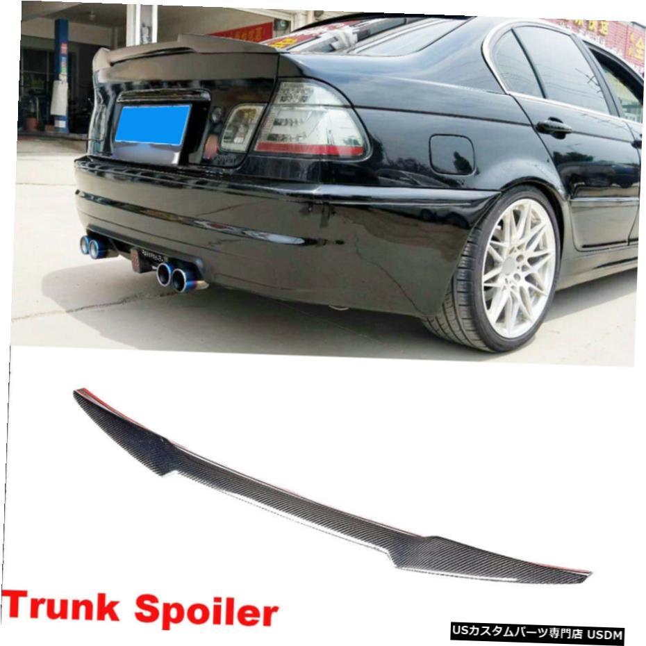 エアロパーツ フィット感のためのBMW E46 320iの328iの335iセダン1998年から1905年リアスポイラーウイングブーツカーボンファイバー Fit For BMW E46 320i 328i 335i Sedan 1998-05 Rear Boot Spoiler Wing Carbon Fiber 【並行輸入品】