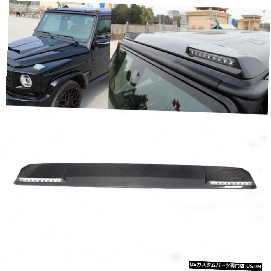 エアロパーツ 車のフロントルーフスポイラーウイングリップについてはベンツg界層g550 G63 Amg 19cファイバ Auto Front Roof Spoiler Wing Lip For Benz G Class G550 G63 Amg 19 Carbon Fiber Brucetires Ca