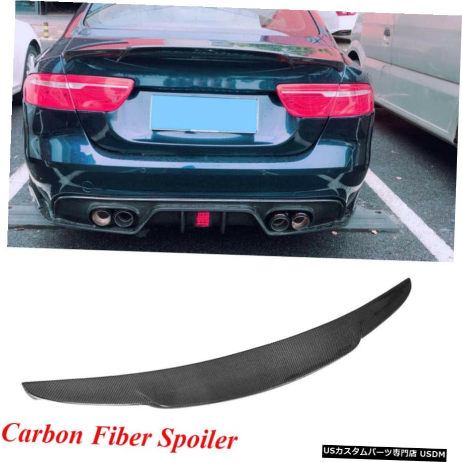 エアロパーツ ジャガーXE XELカーボンファイバーリアトランクスポイラーテールウイング16-18カスタマイズフィット Fits Jaguar XE XEL Carbon Fiber Rear Trunk Spoiler Tail Wing 16-18 Customized 【並行輸入品】｜カスタムパーツ WORLD倉庫