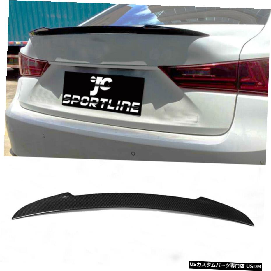 エアロパーツ レクサスセダン用カーボンファイバーリアトランクスポイラーウイングフィットは13-17 IS F IS 13-14 Carbon Fiber Rear Trunk Spoiler Wing Fit for Lexus Sedan IS 13-17 IS F 13-14 【並行輸入品】