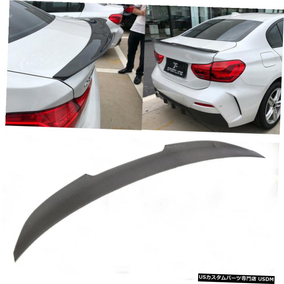 エアロパーツ カーボンファイバーリアトランクスポイラーリップブートウイングフィット感のためのBMW 1Series F52 Sedan16-19 Carbon Fiber Rear Trunk Spoiler Lip Boot Wing Fit For BMW 1Series F52 Sedan16-19 【並行輸入品】