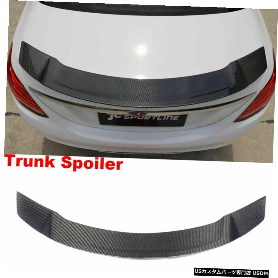 エアロパーツ メルセデスベンツW205 C200 C63 15-16用カーボンファイバーテールトランクウイングスポイラーフィット Carbon Fiber Tail Trunk Wing Spoiler Fit for Mercedes Benz W205 C200 C63 15-16 【並行輸入品】|カスタムパーツ WORLD倉庫