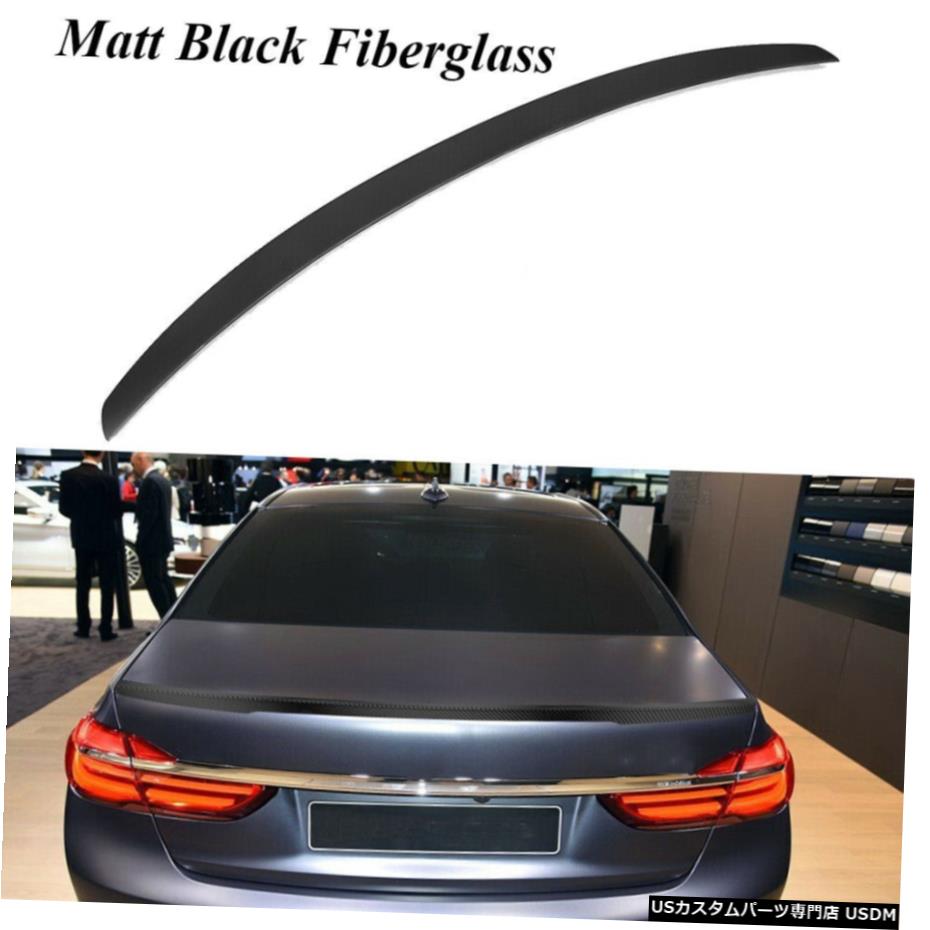 エアロパーツ BMW G11 G12 740i 750I 16-18リアトランクスポイラーウイングマットブラックファイバーグラスはフィット Fits BMW G11 G12 740i 750i 16-18 Rear Trunk Spoiler Wing Matt Black Fiber Glass 【並行輸入品】