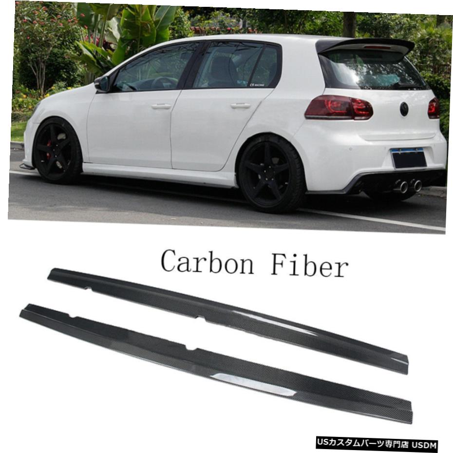 エアロパーツ フォルクスワーゲンゴルフVI MK6 R20用自動サイドスカートBodykitsカーボンファイバーフィット10-13 Auto Side Skirts Bodykits Carbon Fiber Fit for Volkswagen Golf VI MK6 R20 10-13 【並行輸入品】｜カスタムパーツ WORLD倉庫 115,555円