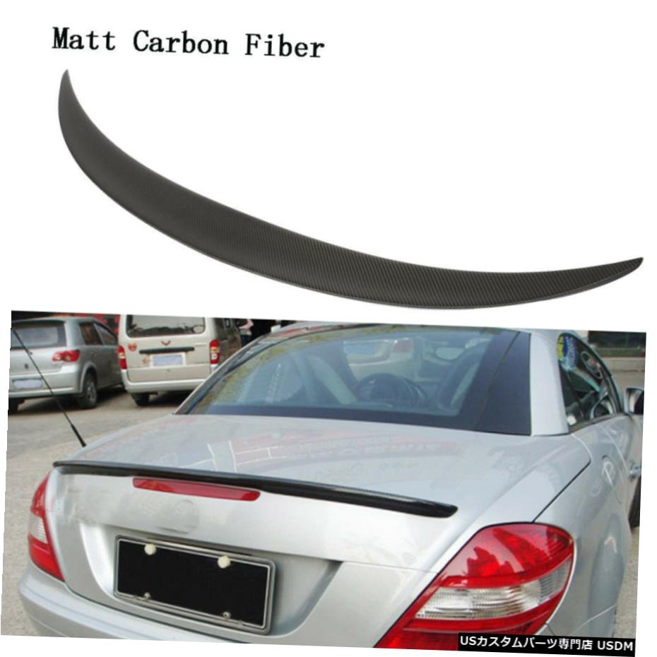エアロパーツ メルセデスベンツR171 SLK200 SLK300用カーボンファイバーリアスポイラーウイングフィット09-11 Carbon Fiber Rear Spoiler Wing Fit for Mercedes-Benz R171 SLK200 SLK300 09-11 【並行輸入品】