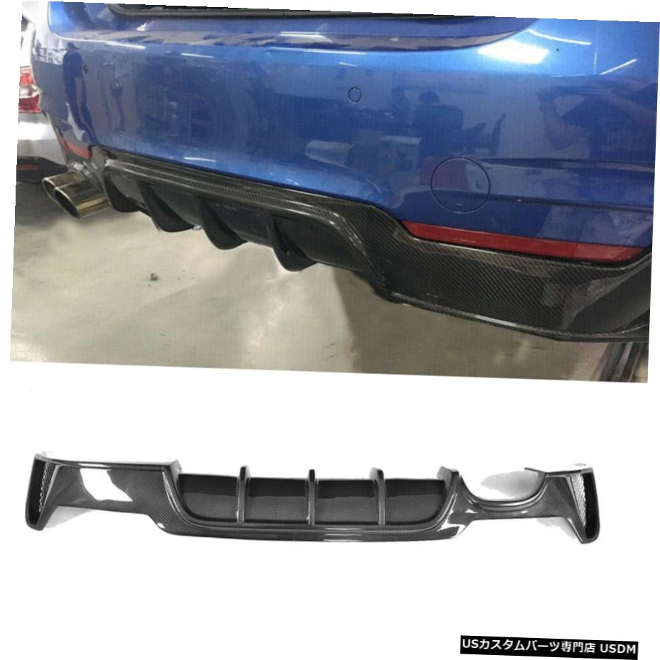 エアロパーツ はめあいBMW M-TECM F32 F33 F36 435i 440iは14-19リアディフューザーバンパースポイラーカーボン Fits BMW M-TECM F32 F33 F36 435i 440i 14-19 Rear Diffuser Bumper Spoiler Carbon 【並行輸入品】