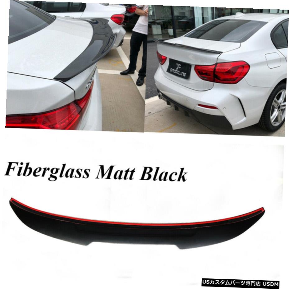 エアロパーツ ブラックリアトランクスポイラーテールふたウィンググラスファイバーのためにBMW F52 118I 120I 16-19 Black Rear Trunk Spoiler Tail Lid Wing Fiberglass For BMW F52 118i 120i 16-19 【並行輸入品】