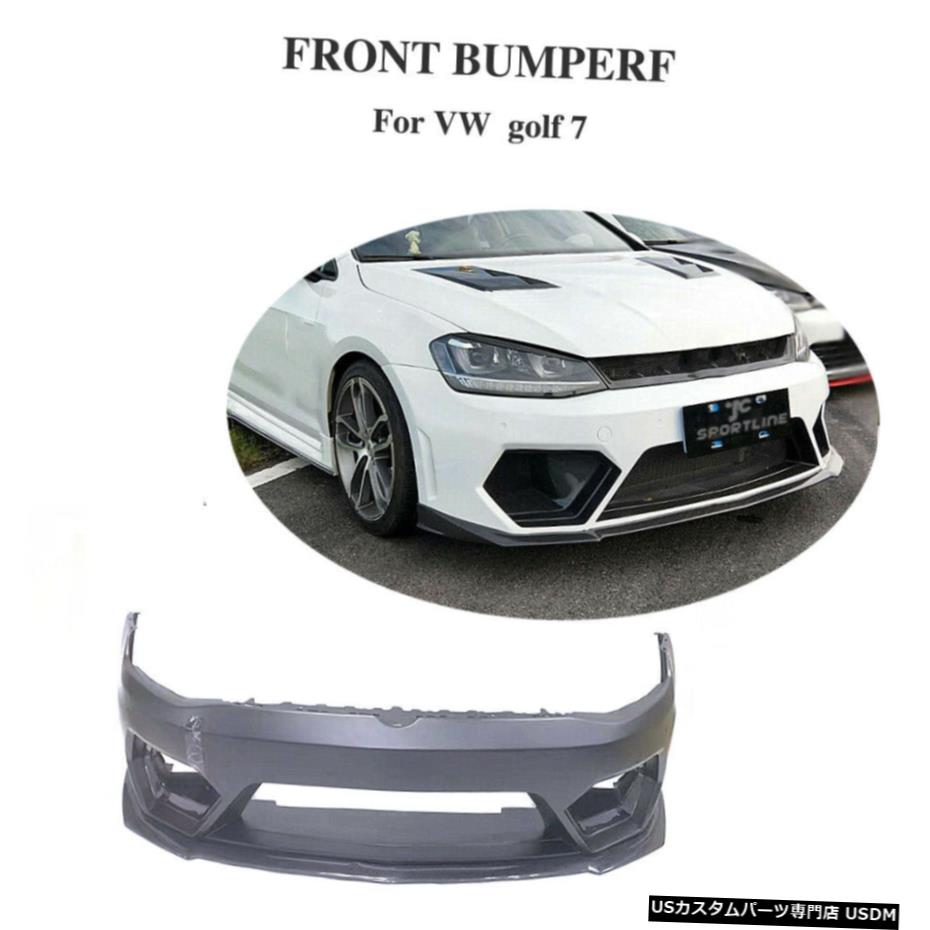 エアロパーツ フィット感のためのVWゴルフ7 MK 7 VII 14-17フロントバンパーW /フロントリップスポイラーカーボンファイバー Fit For VW Golf 7 MK 7 VII 14-17 Front Bumper W/ Front Lip Spoiler Carbon Fiber 【並行輸入品】 421,196円