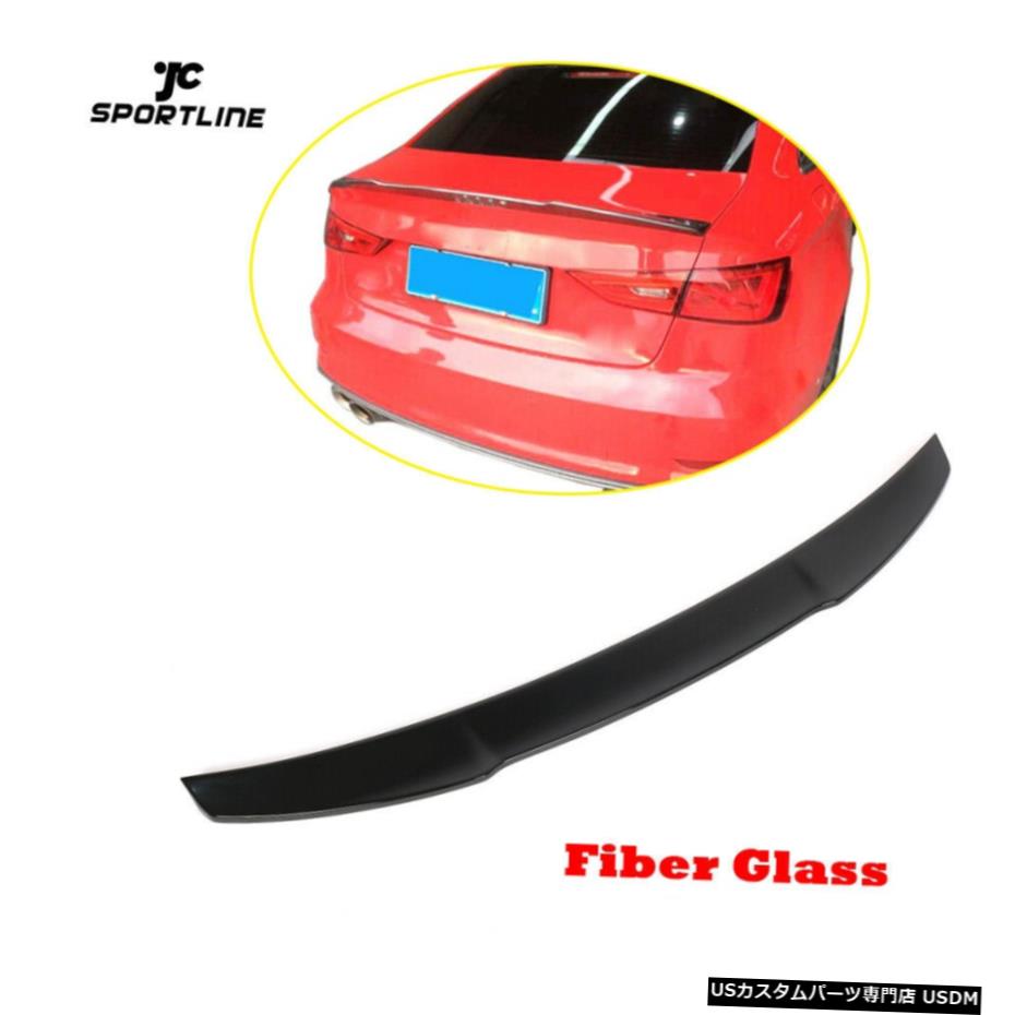 エアロパーツ アウディA3 S3 RS3セダン2014年から2019年グロッシーブラックリアトランクスポイラーウイングのふた Rear Trunk Spoiler Wing Lid For Audi A3 S3 RS3 Sedan 2014-2019 Glossy Black 【並行輸入品】
