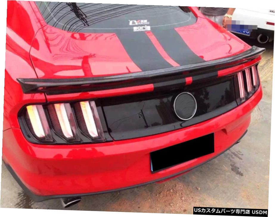 エアロパーツ カーボンファイバーリアスポイラーウイングブーツフィット感のためのフォードマスタングクーペ15 16 Carbon Fiber Rear Boot Spoiler Wing Fit For Ford Mustang Coupe 15 16 Av Drop Com