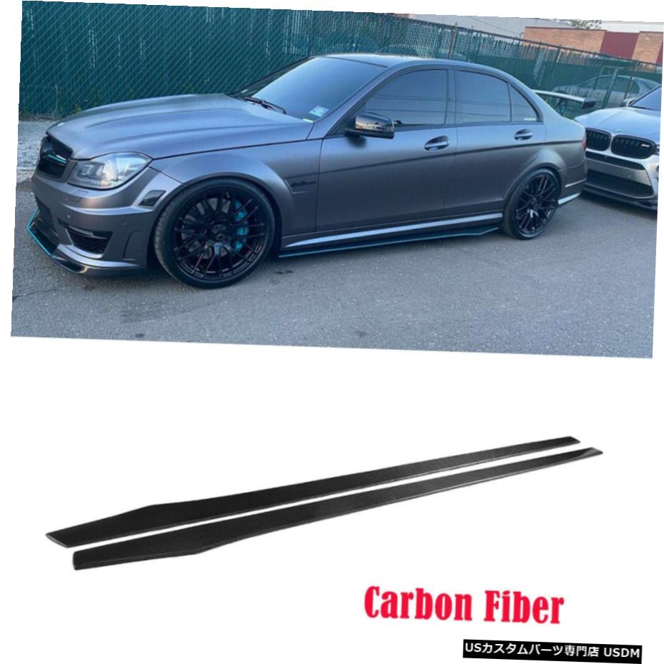 エアロパーツ 2PCSカーボンファイバーサイドスカートのためにアウディR8 TT TTSレクサスIS300 INFINITI G37 215CM 2PCS Carbon Fiber Side Skirts For Audi R8 TT TTS lEXUS IS300 INFINITI G37 215CM 【並行輸入品】